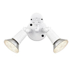 Millennium Lighting  4.75'' High 2-light Outdoor Security Flood Light - Powder Coated Matte White