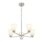 Millennium Lighting 64105WG-BN Brushed Nickel Strayhan 24'' Wide 5-light Chandelier Image 1