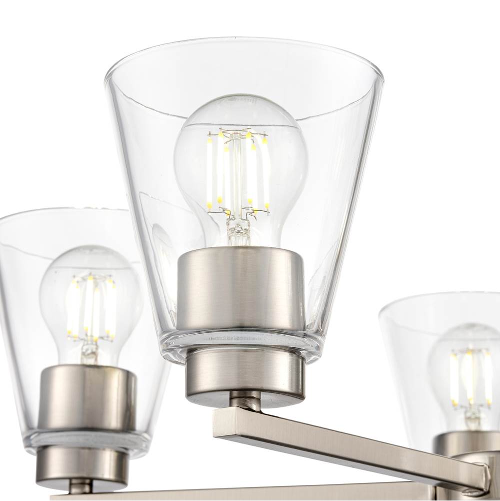 Millennium Lighting 64105-BN Brushed Nickel Strayhan 24'' 5-light Chandelier - Brushed Nickel Image 5