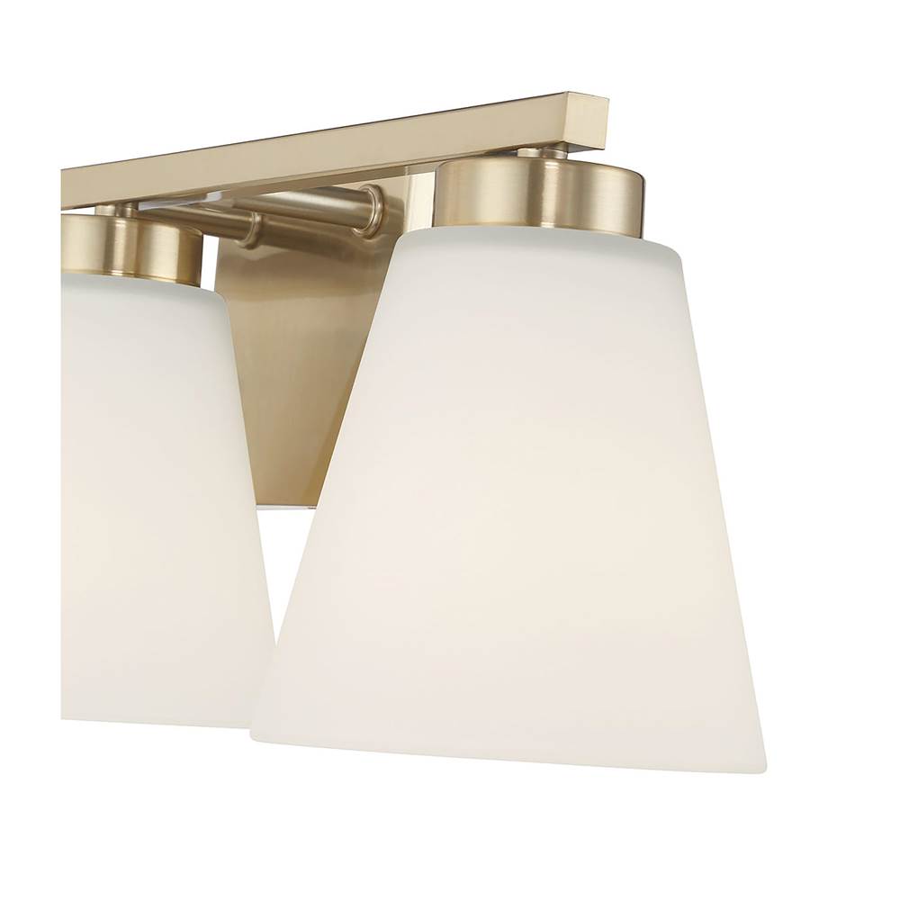 Millennium Lighting 64003WG-MG Modern Gold Strayhan 22'' Wide 3-light Vanity Image 5