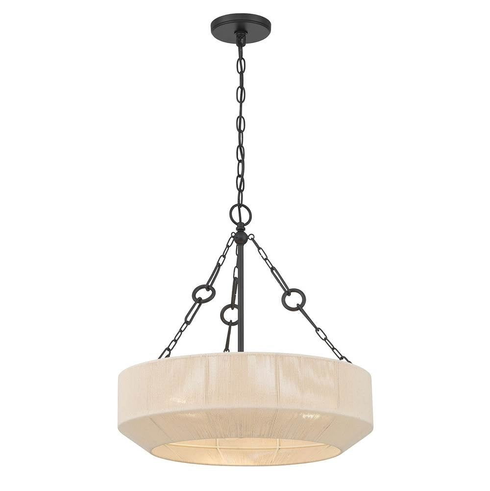 Millennium Lighting 206103-MB Matte Black Tresselle 20'' Wide 3-light Pendant Image 1