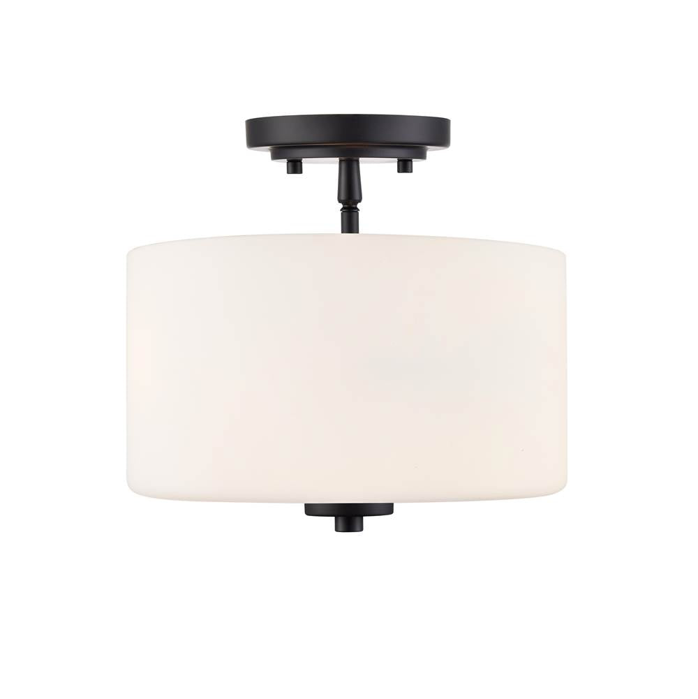 Millennium Lighting Verlana 22'' 2-light Semi-flush Mount - Brushed Nickel