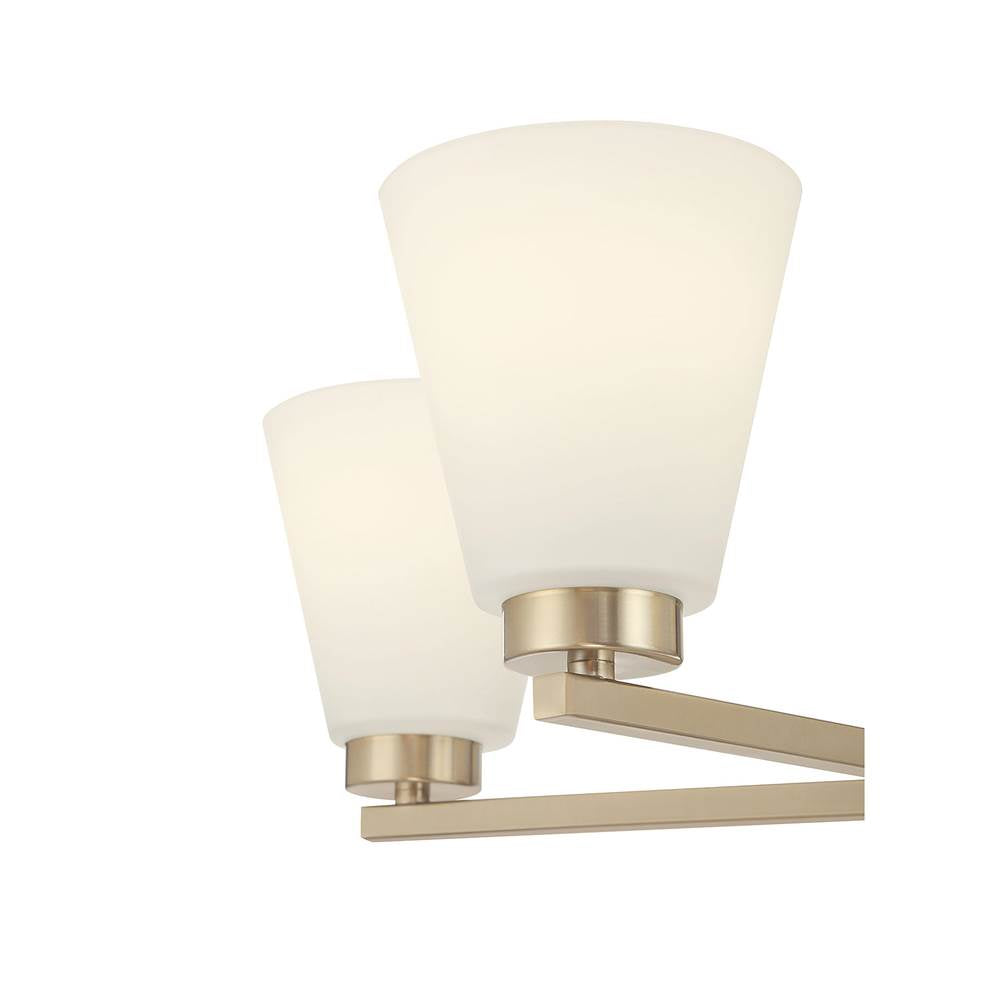 Millennium Lighting 64105WG-MG Modern Gold Strayhan 24'' Wide 5-light Chandelier Image 6