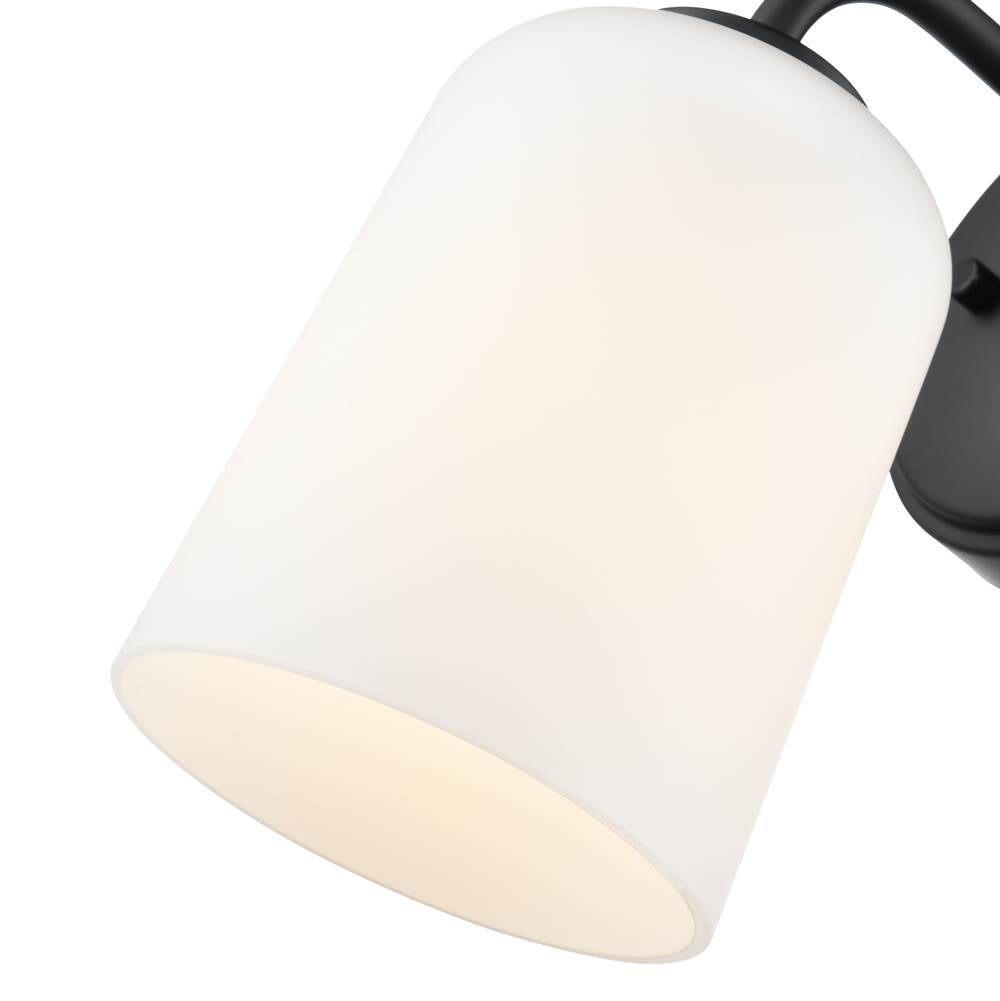 Millennium Lighting 214201-MB Matte Black Laphia 5'' Wide 1-light Vanity - Matte Black Image 4