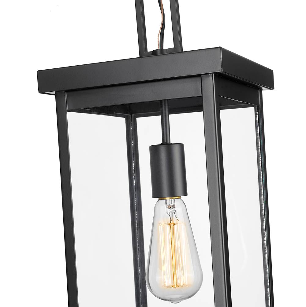 Millennium Lighting 42607-PBK Powder Coated Black Outdoor Hanging Lantern Image 3