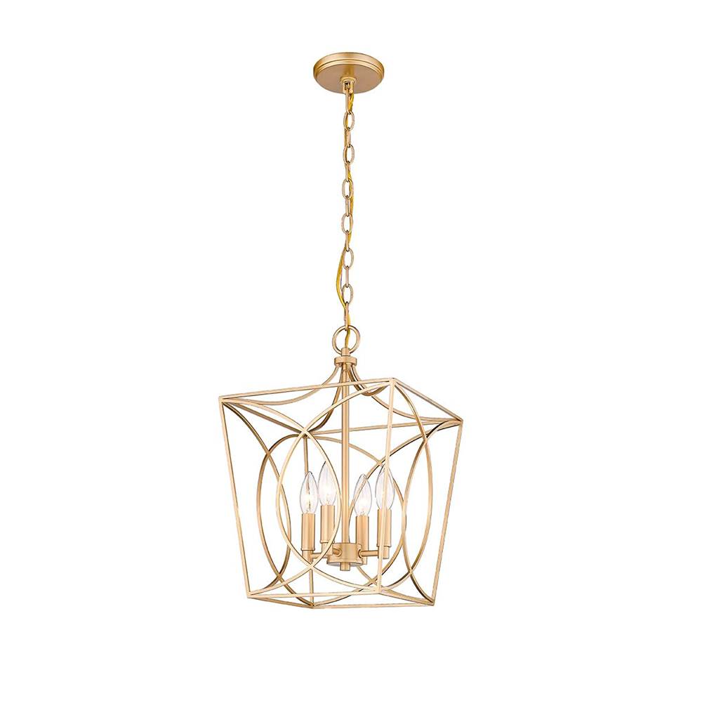 Millennium Lighting 4001-PMG Painted Modern Gold Pendant Light Image 2