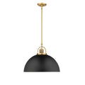 Millennium Lighting 20991-VB/MB Vintage Brass,Matte Black Pendant Light Image 1