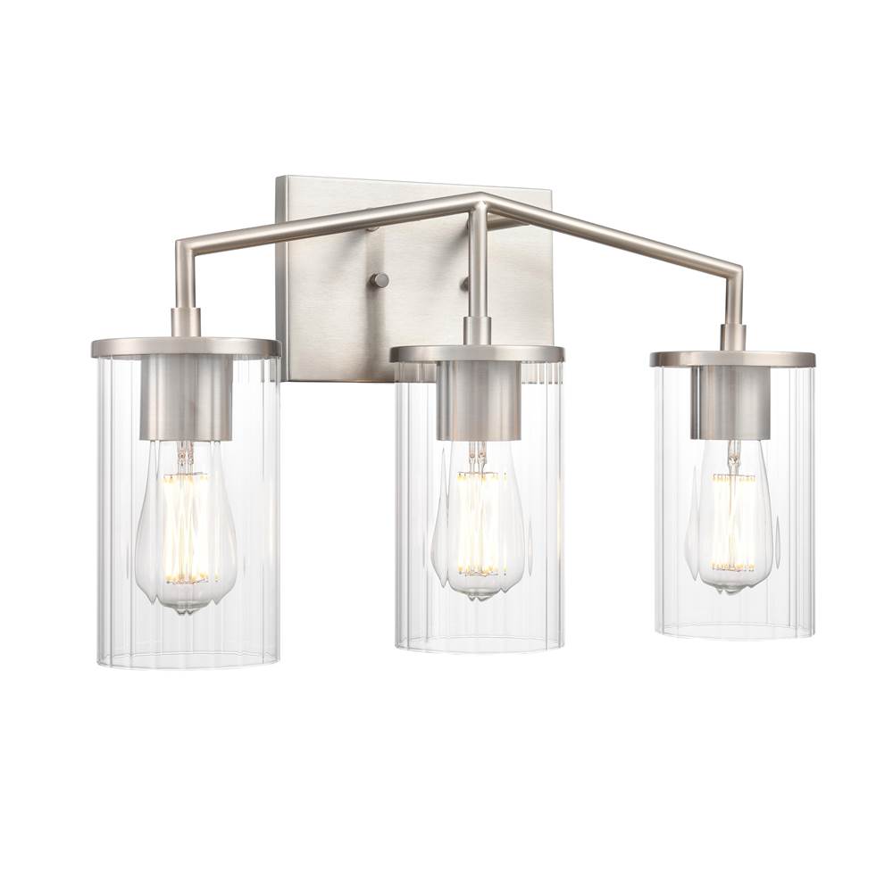 Millennium Lighting 9523-BN Brushed Nickel Beverlly 20'' Wide 3-light Vanity - Brushed Nickel Image 1