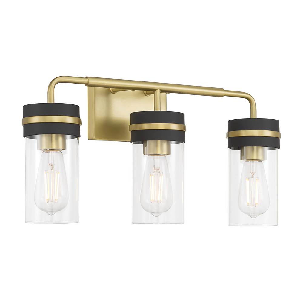Millennium Lighting 95203-VB/MB Vintage Brass Marbridge 20'' Wide 3-light Vanity Image 1