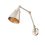 Millennium Lighting 10001-MG Modern Gold Swing Arm Sconce Light Image 3