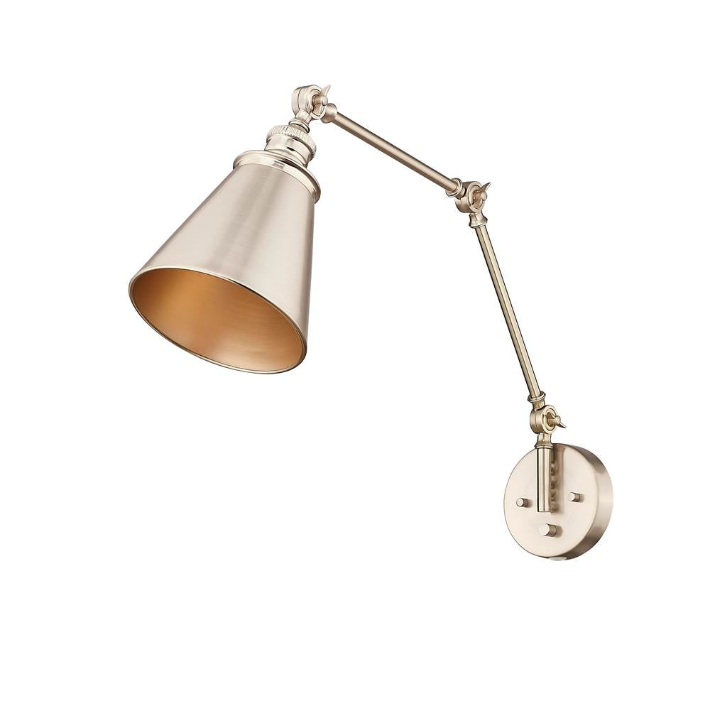 Millennium Lighting 10001-MG Modern Gold Swing Arm Sconce Light Image 3