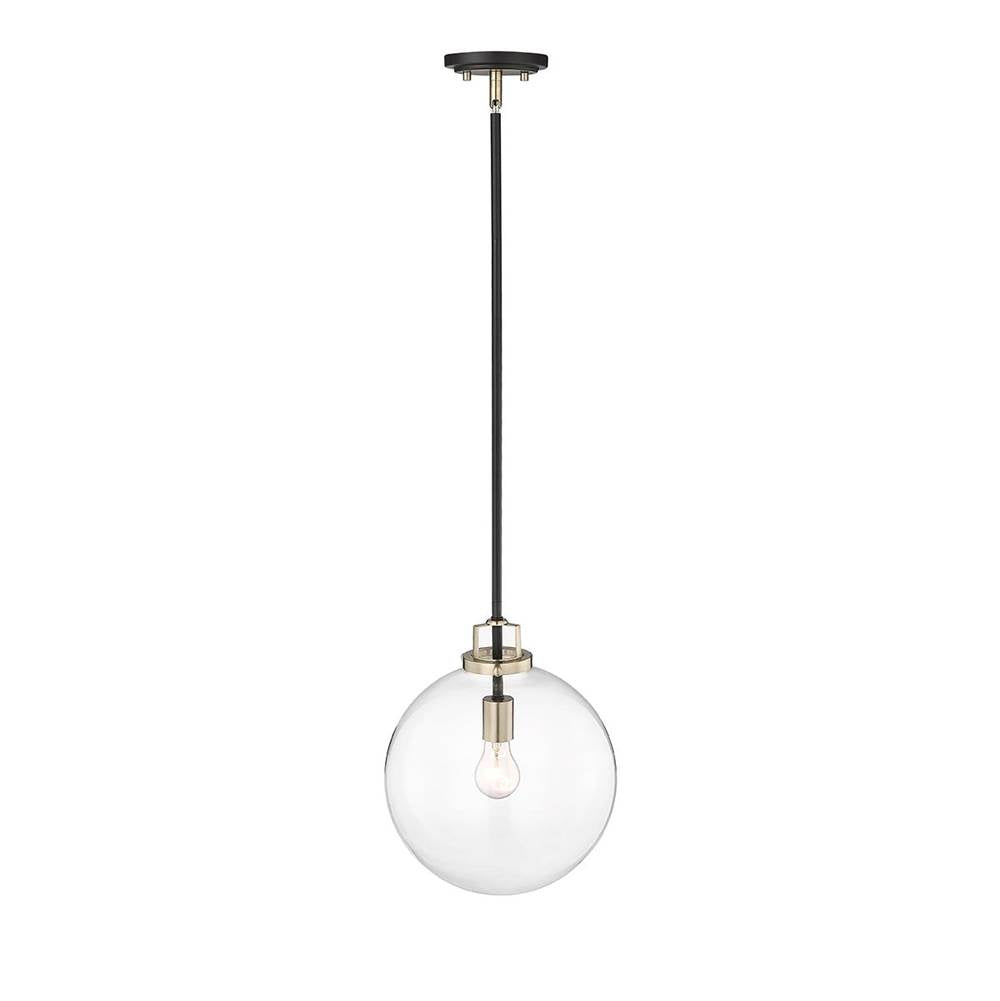 Millennium Lighting 9202-MB/MG Matte Black Modern Gold Pendant Light Image 2