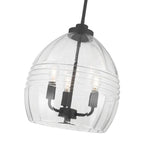 Millennium Lighting 9983-MB Matte Black Miravelle 13'' Wide 3-light Pendant Image 5