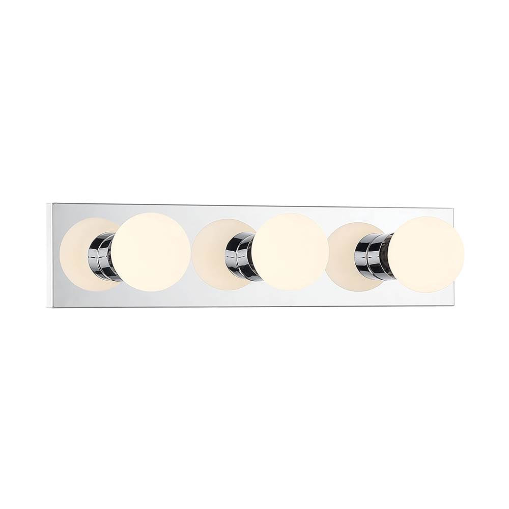 Millennium Lighting 96103-CH Chrome Bellisse 18'' Wide 3-light Bath Bar Image 1