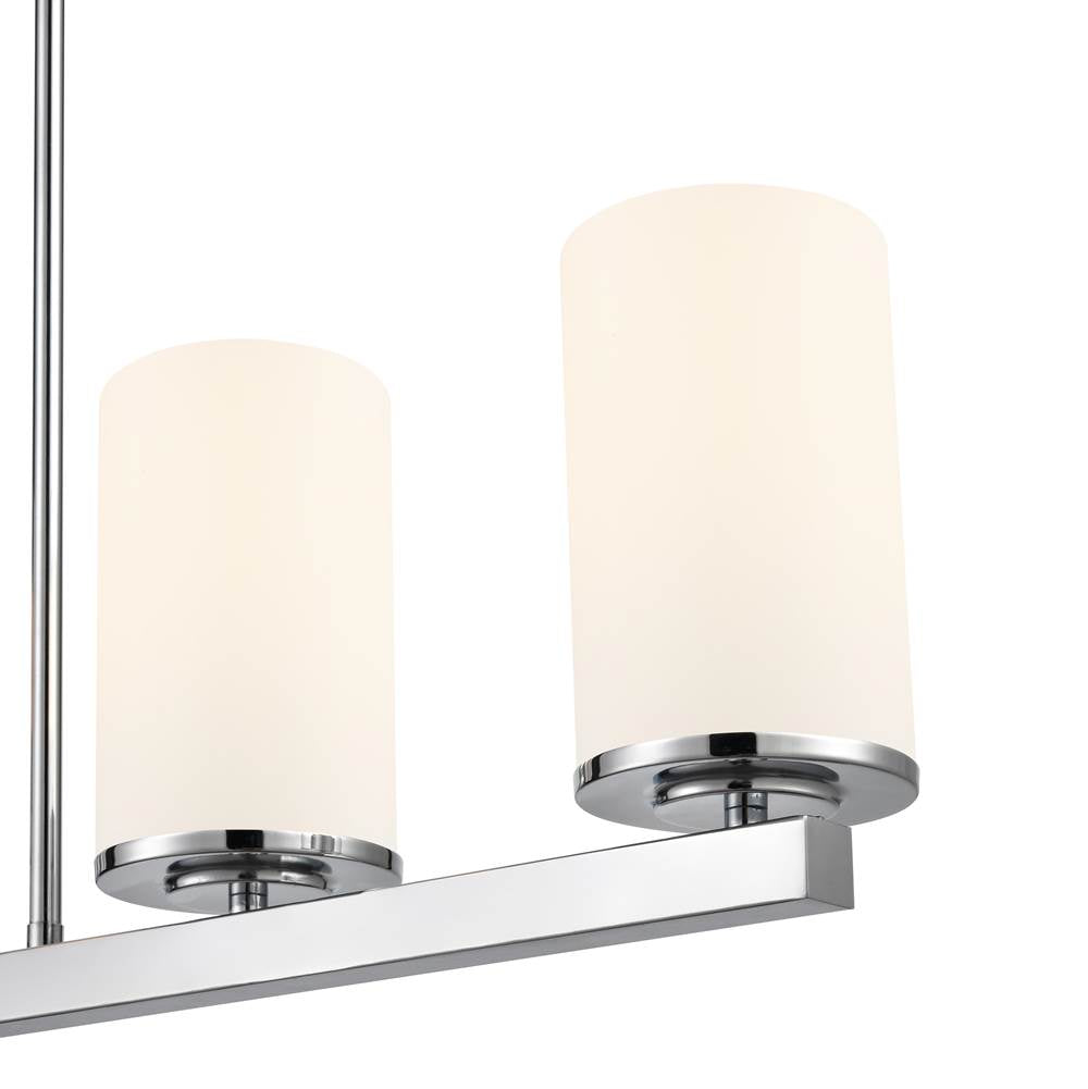 Millennium Lighting 2725WG-CH Chrome Verlana 35'' 5-light Linear Chandelier - Chrome Image 4