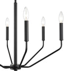 Millennium Lighting 8166-MB Matte Black 6 Light Chandelier Image 5