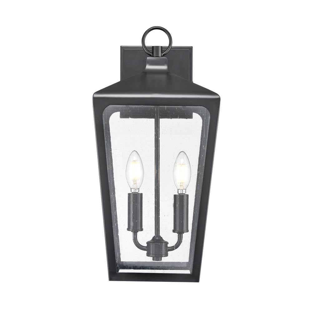 Millennium Lighting 7912-PBK Powder Coated Black Outdoor Wall Sconce Image 1