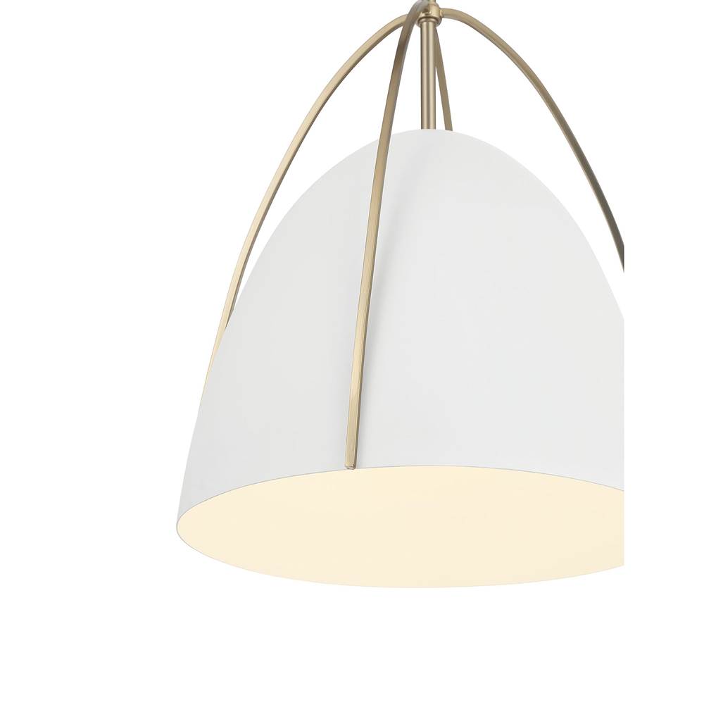 Millennium Lighting 69201-MW/MG Matte White Pomelle  13.75'' Wide 1-light Pendant Image 7