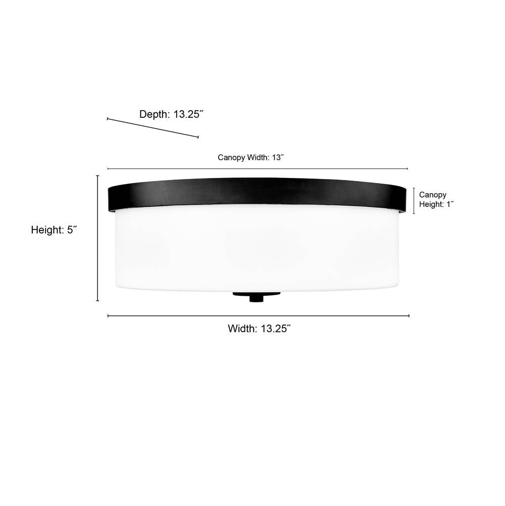 Millennium Lighting 214102-MG Modern Gold Laphia 13.25'' Wide 2-light Flushmount - Modern Gold Image 2