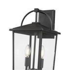 Millennium Lighting 66202-PBK Powder Coated Black Strathden 17'' High 2-light Outdoor Lantern Image 5