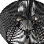 Millennium Lighting 9023-MB Matte Black Elise 22'' Wide 3-light Pendant - Matte Black Image 7