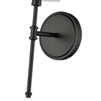 Millennium Lighting 16201-MB Matte Black Adorra 15'' High 1-light Wall Sconce - Matte Black Image 5