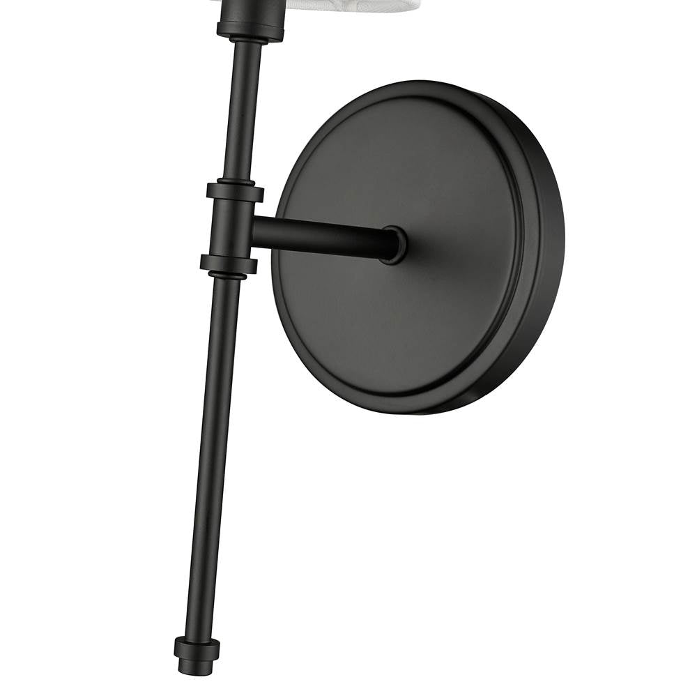 Millennium Lighting 16201-MB Matte Black Adorra 15'' High 1-light Wall Sconce - Matte Black Image 5