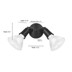 Millennium Lighting 16002-PBZ Powder Coated Bronze Security Flood Lights Image 4