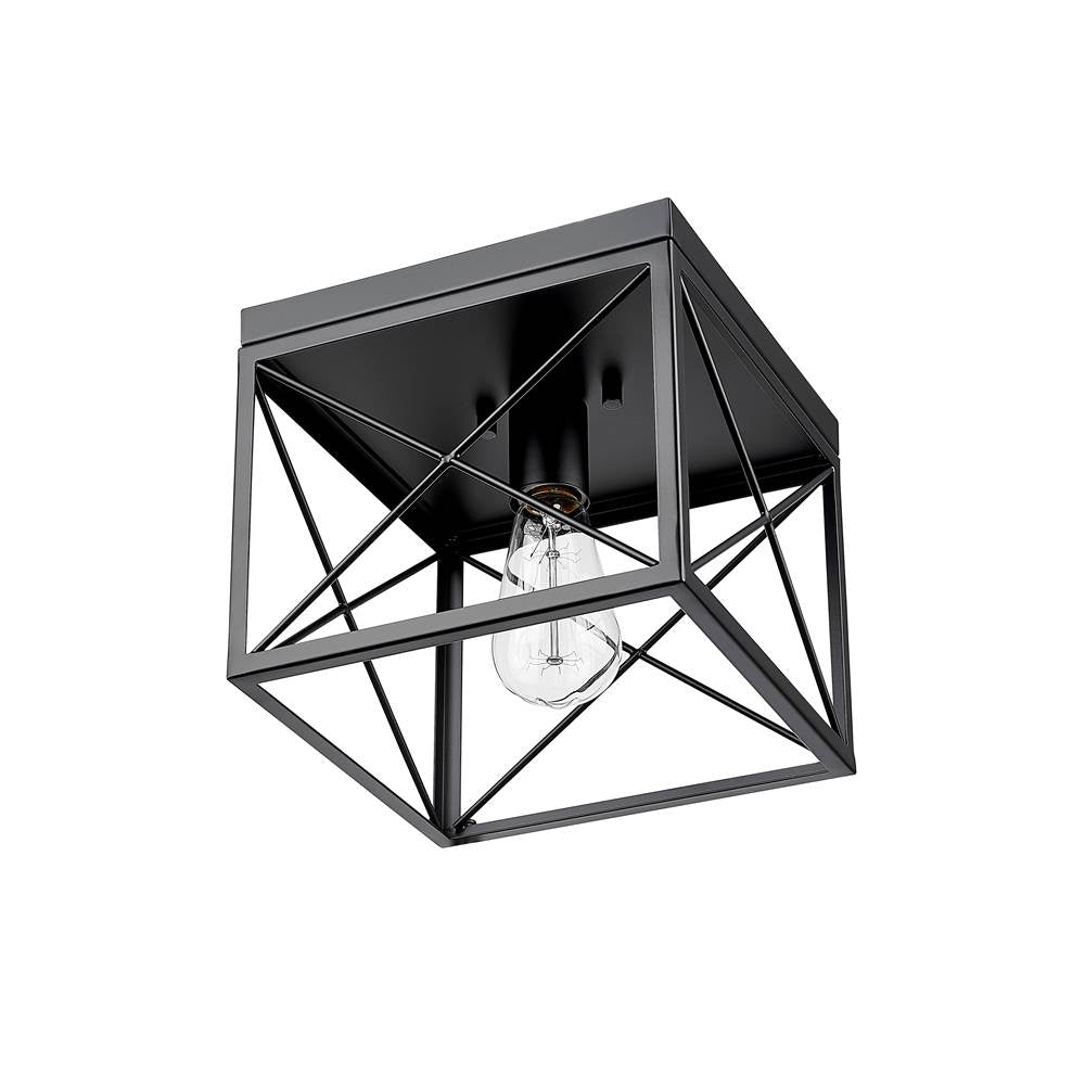 Millennium Lighting 94101-MB Matte Black Flushmount Ceiling Light Image 4