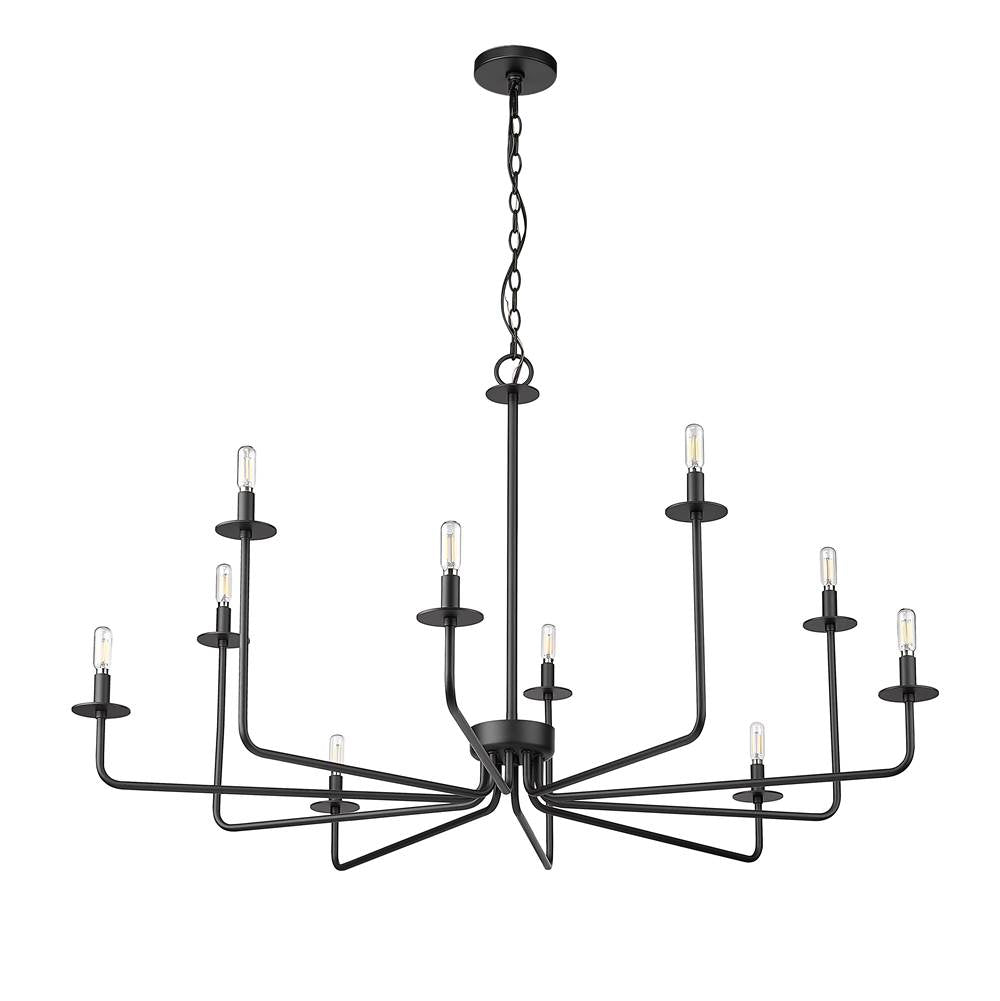 Millennium Lighting 12510-MB Matte Black Chandelier Ceiling Light Image 5