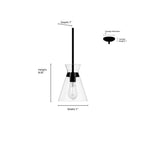 Millennium Lighting 69001-MG Modern Gold Amarella 7'' Wide 1-light Mini Pendant Image 2
