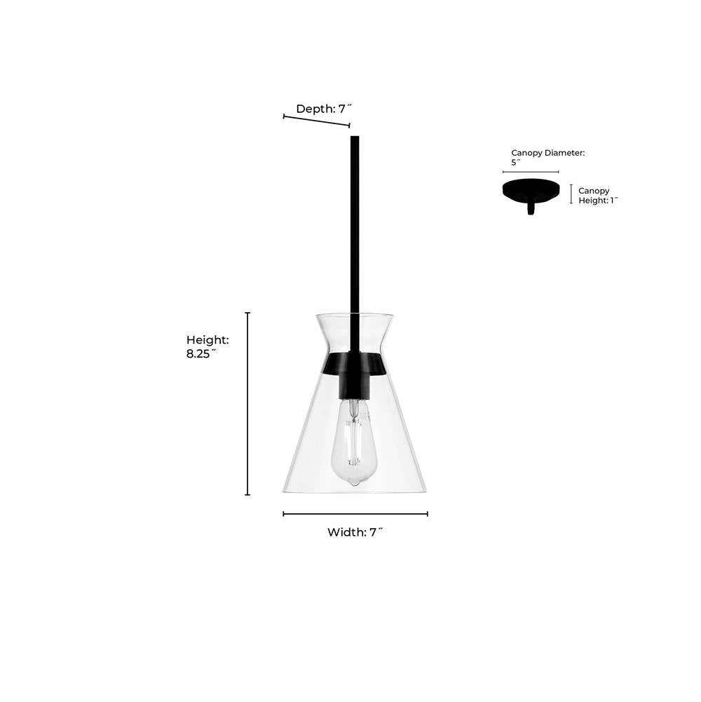 Millennium Lighting 69001-MG Modern Gold Amarella 7'' Wide 1-light Mini Pendant Image 2