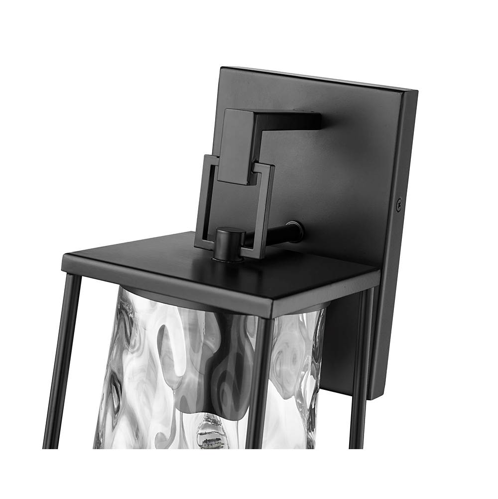 Millennium Lighting 10601-PBK Powder Coated Black Outdoor Wall Sconce Image 3