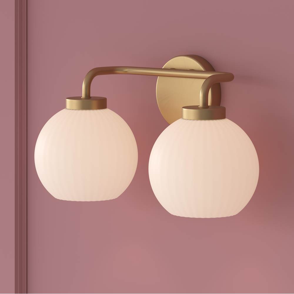 Millennium Lighting 22402-VB Vintage Brass Vanity Image 2