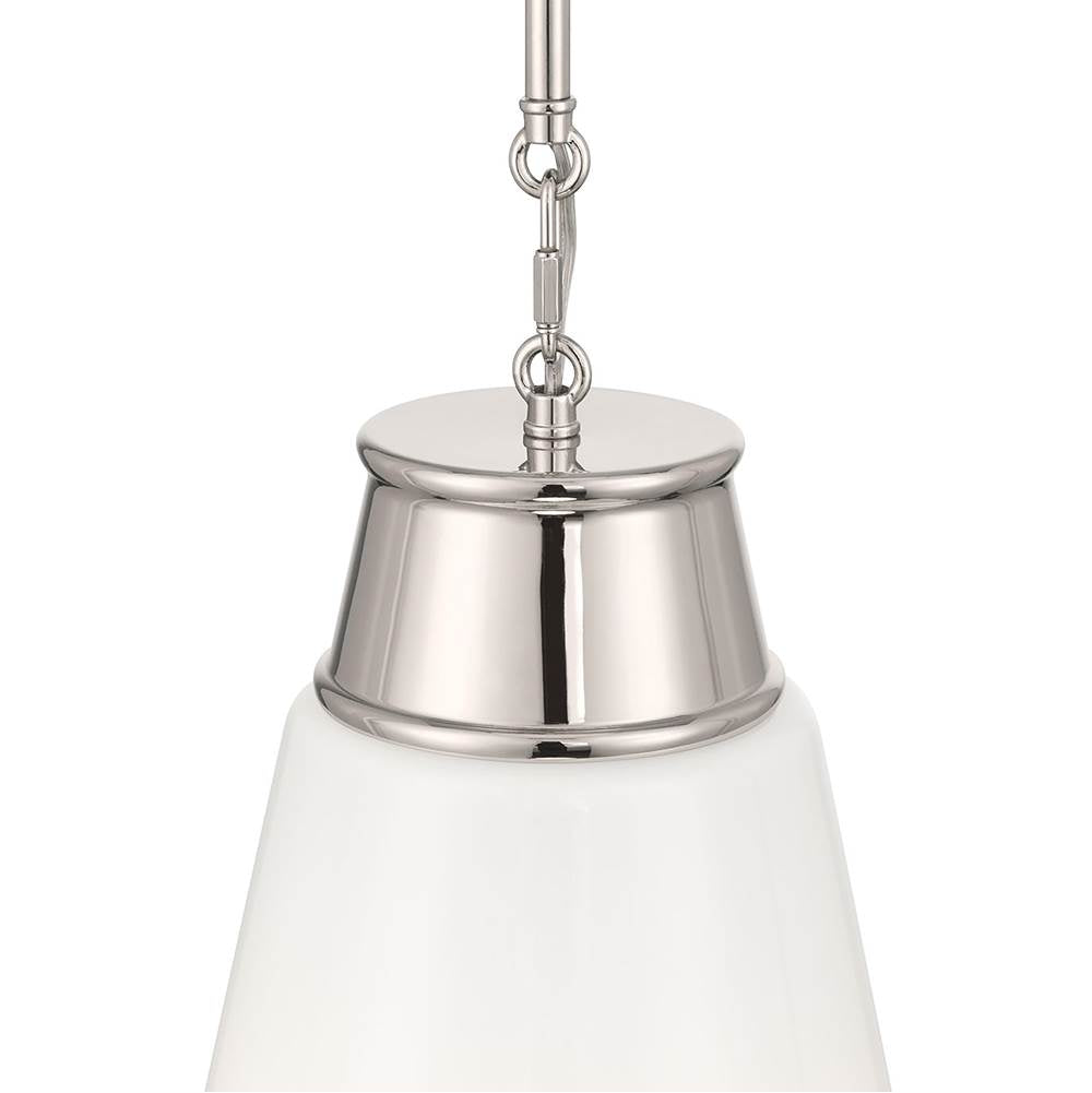 Millennium Lighting 280101-PN Polished Nickel Bellaryn 11.25'' Wide 1-light Pendant Image 6