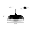 Millennium Lighting 99602-MW Matte White Pendant Light Image 3