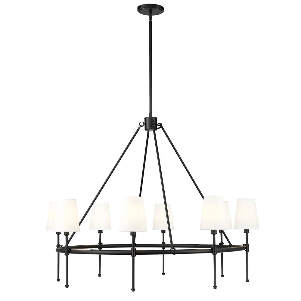 Millennium Lighting Adorra 40'' Wide 8-light Chandelier - Matte Black