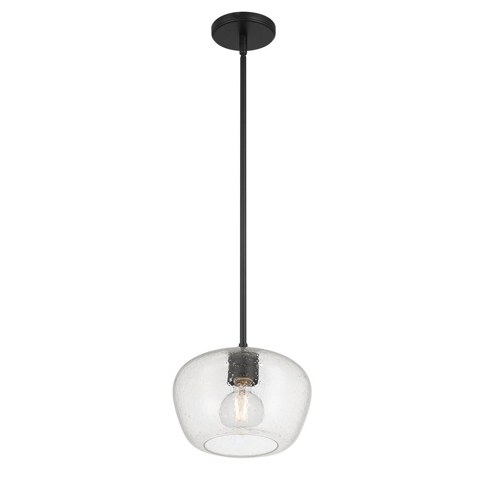 Millennium Lighting 203101-MB Matte Black Pomari 9.75'' Wide 1-light Pendant Image 1