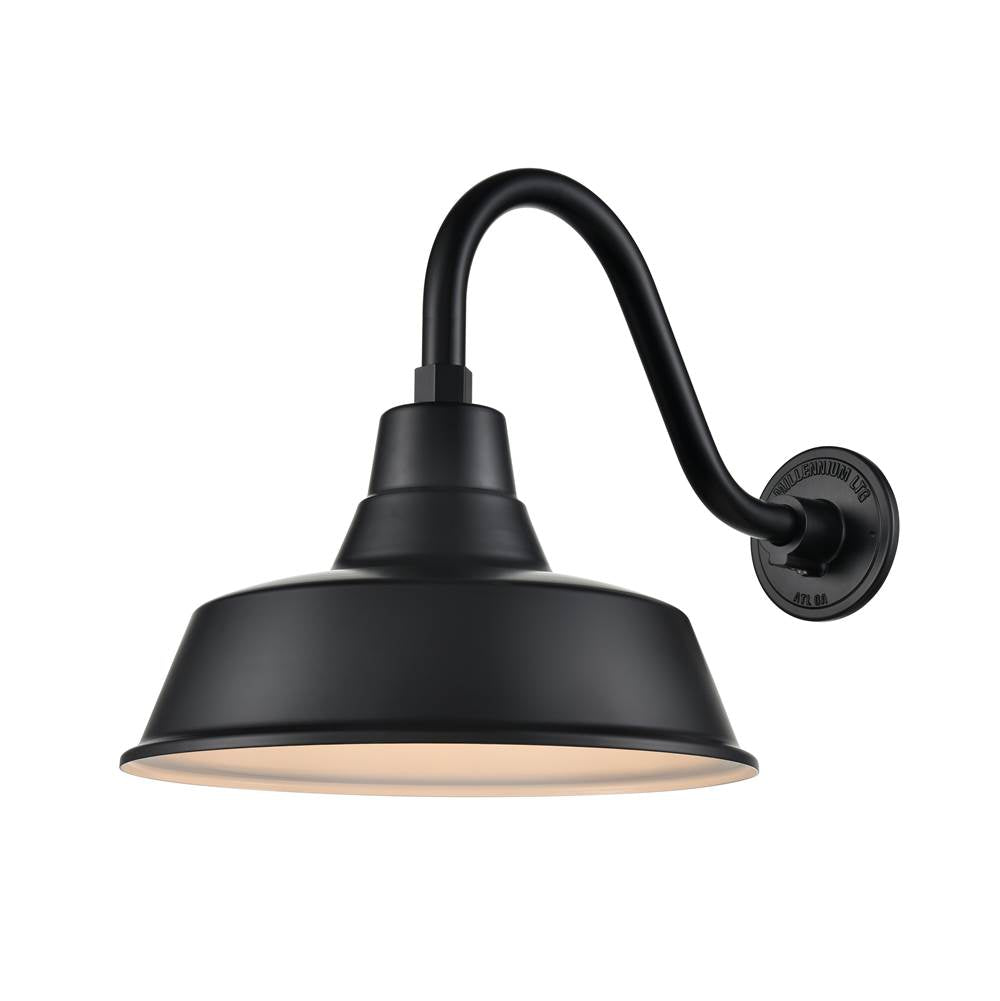 Millennium Lighting RCLWS14-SB Satin Black Classic Warehouse Shade Image 3