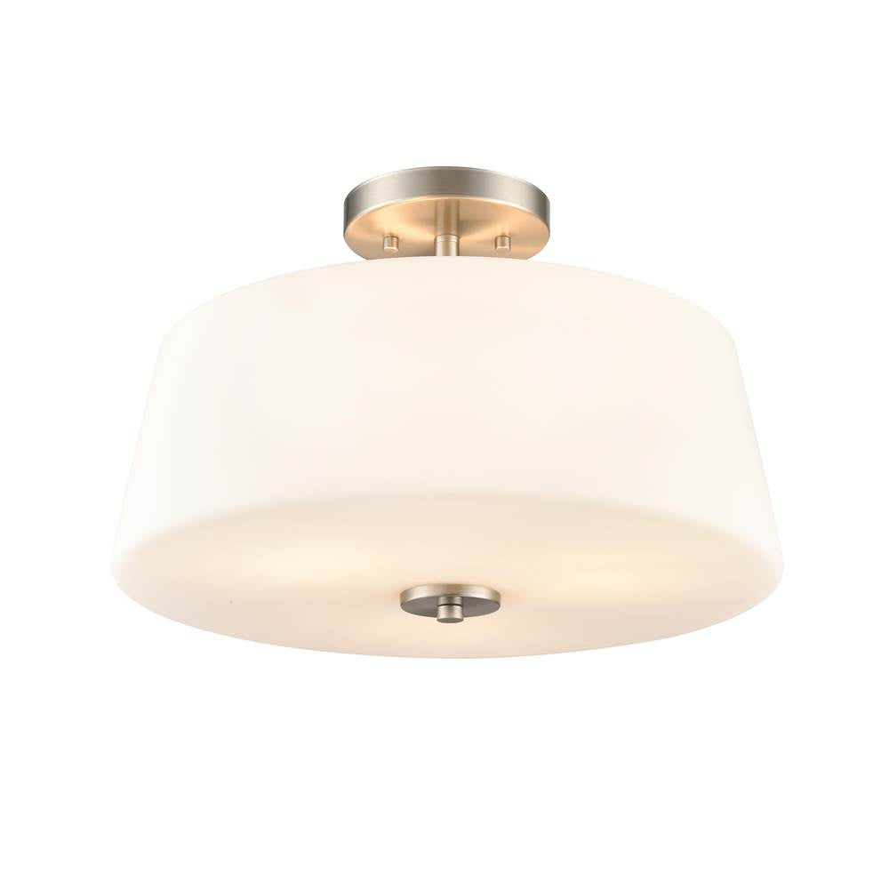 Millennium Lighting 214103-BN Brushed Nickel Laphia 15.75'' Wide 3-light Semi Flush - Brushed Nickel Image 1