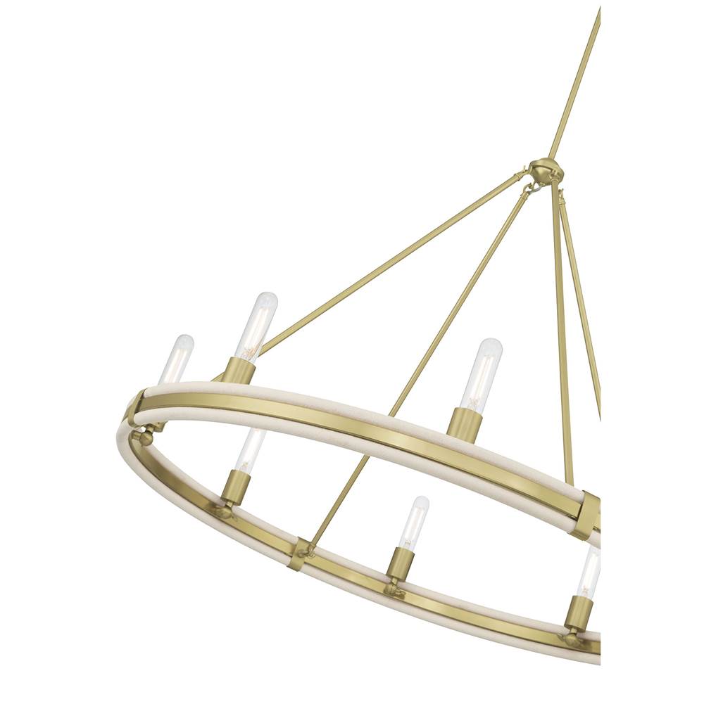 Millennium Lighting 207108-VB Vintage Brass Rovessa 39'' Wide 6-light Chandelier Image 5