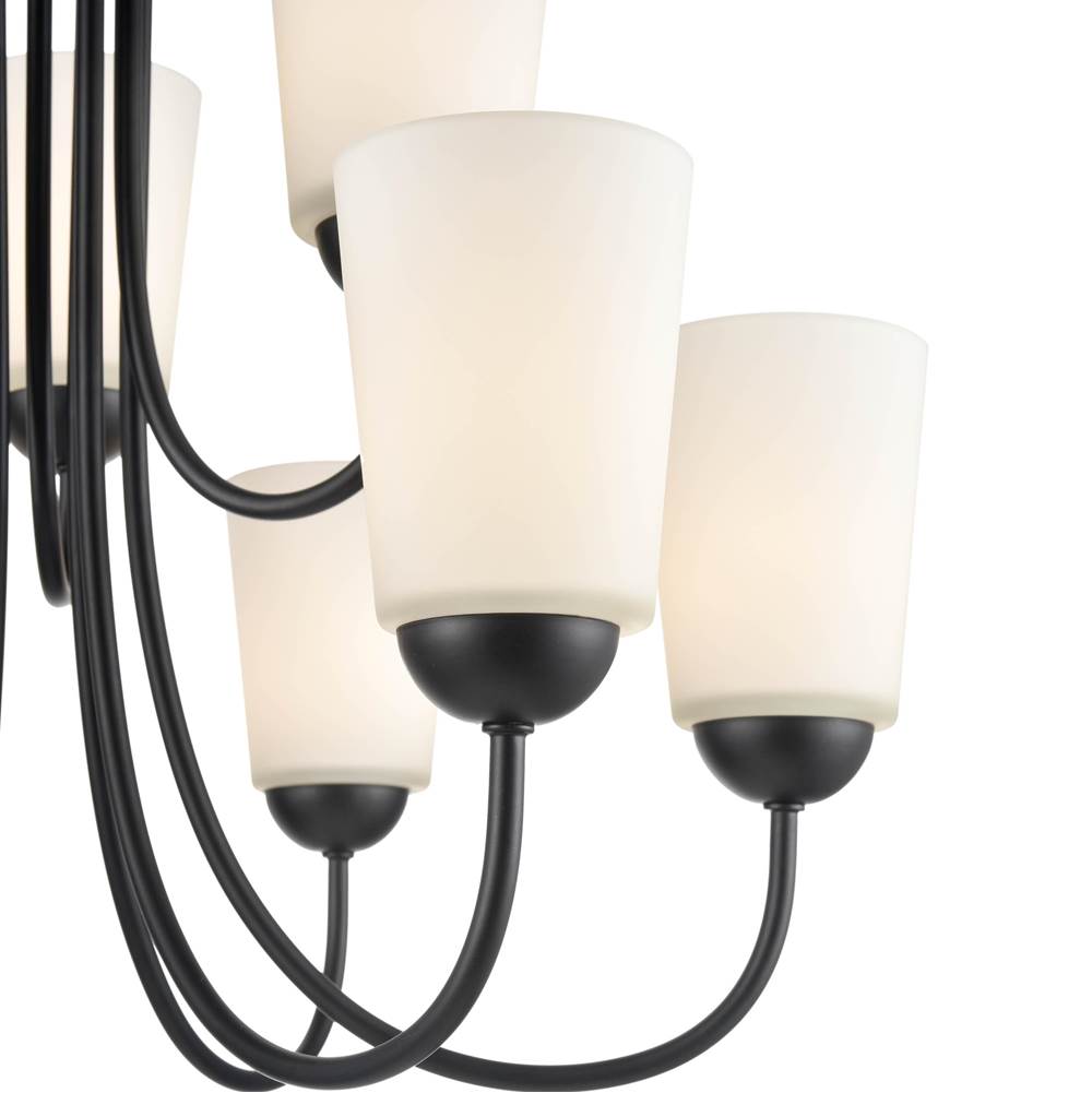 Millennium Lighting 9809-MB Matte Black Ivey Lake 9-light Chandelier Ceiling Light Matte Black Image 3