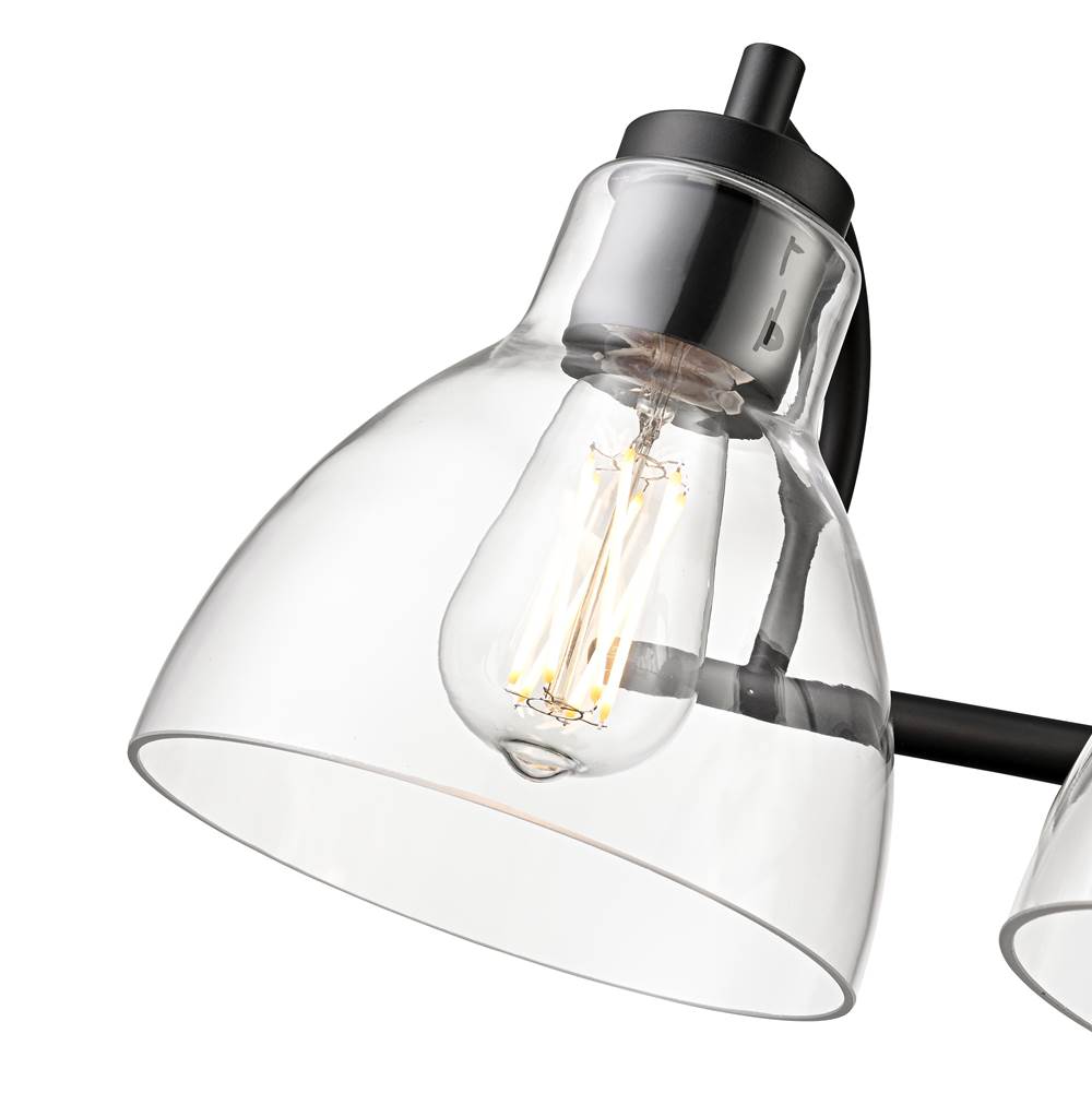 Millennium Lighting 6203-MB Matte Black Knightsdale 25.25'' 3-light Vanity - Matte Black Image 5