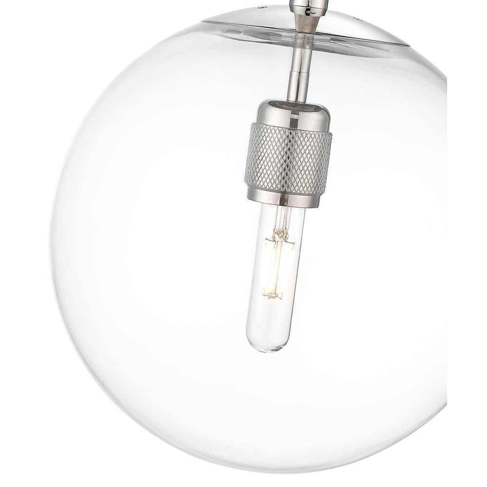 Millennium Lighting 25401-PN Polished Nickel Kairo 12'' Wide 1-light Pendant - Polished Nickel Image 5