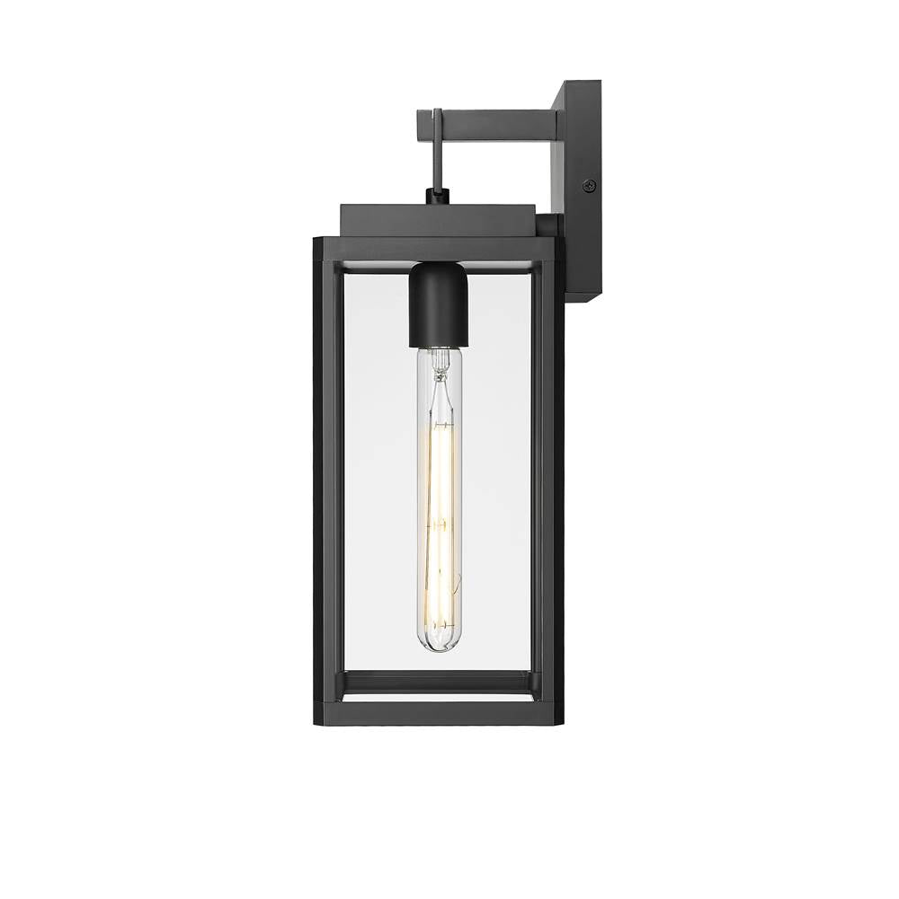 Millennium Lighting 902001-PBK Powder Coated Black Alpharetta 15.5'' High 1-light Outdoor Wall Lantern - Powder Coated Black Image 6