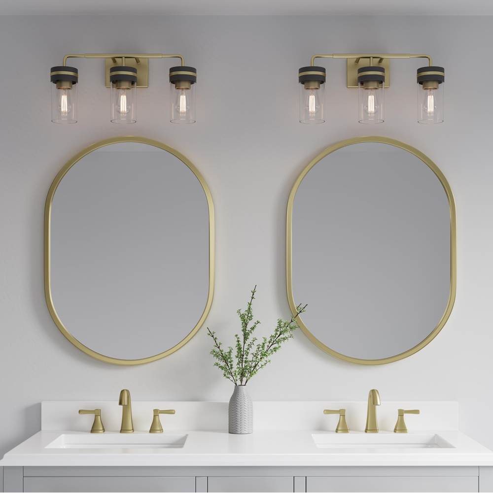 Millennium Lighting 95203-VB/MB Vintage Brass Marbridge 20'' Wide 3-light Vanity Image 4