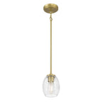 Millennium Lighting 9981-VB Vintage Brass Miravelle 5.25'' Wide 1-light Mini Pendant Image 7