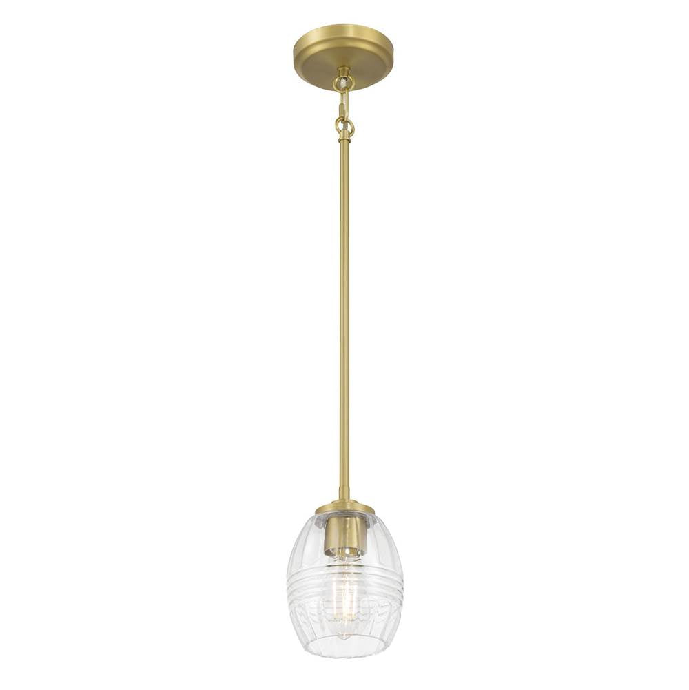 Millennium Lighting 9981-VB Vintage Brass Miravelle 5.25'' Wide 1-light Mini Pendant Image 7