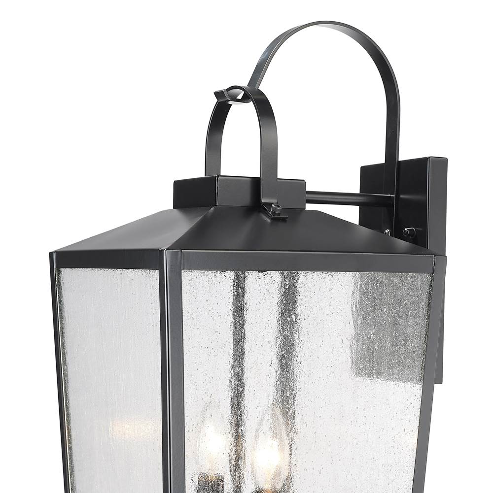 Millennium Lighting 42653-PBK Powder Coated Black Outdoor Wall Sconce Image 3