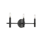 Millennium Lighting 25603-MB Matte Black Skyva 6'' High 3-light Vanity - Matte Black Image 1